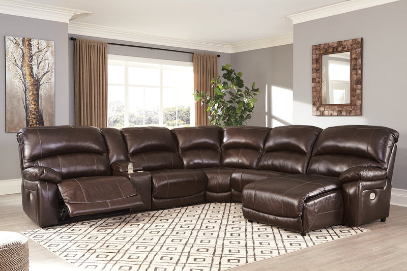 Hallstrung 6-Piece Power Reclining Sectional with Chaise image